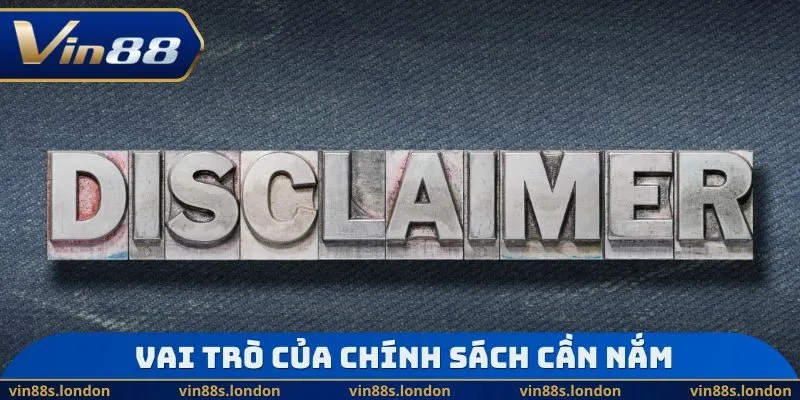 Vai trò của chính sách cần nắm
